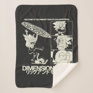 Couverture Sherpa RICK ET MORTY™   Dimension C-137