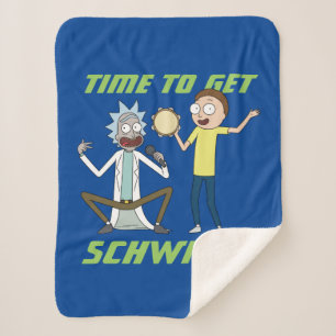 Couverture Sherpa RICK ET MORTY™ Il Est Temps D'Obtenir Schwifty