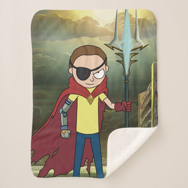 Couverture Sherpa RICK ET MORTY™ | Morty mal (Devant)