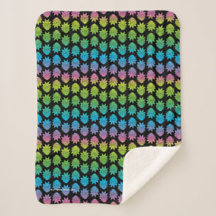 Couverture Sherpa RICK ET MORTY™ Rainbow Rick Head motif