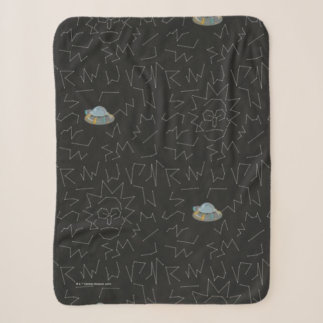 Couverture Sherpa RICK ET MORTY™ | Rick Motif Constellation (Devant)