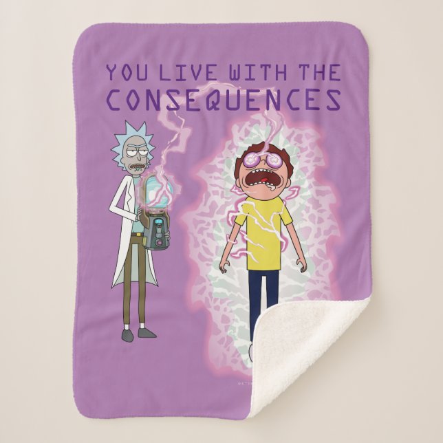 Couverture Sherpa RICK ET MORTY™ | Vous Vivez Avec Les Conséquences (Devant)