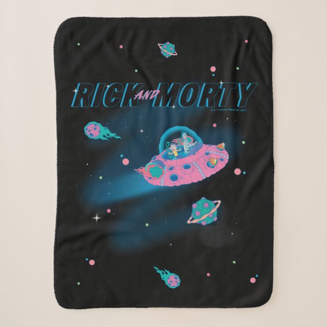 Couverture Sherpa RICK ET MORTY™ | Voyager dans l'espace (Devant)