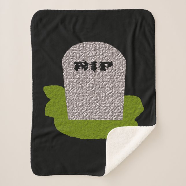 Couverture Sherpa RIP Tombstone Sherpa Blanket (Devant)