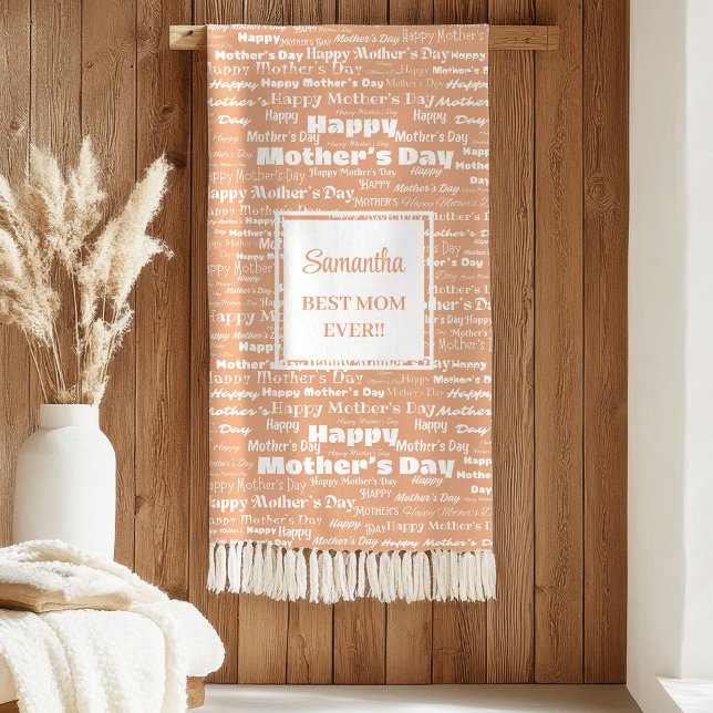 Couverture Sherpa Romantic Pastel Typography Mother’s Day Best Gift (Romantic Pastel Typography Mother’s Day Best Gift Sherpa Blanket)
