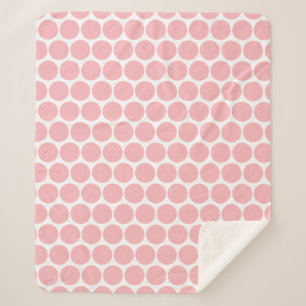 Couverture Sherpa Rose de cristal couleur printemps été