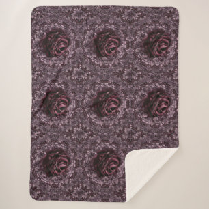 Couverture Sherpa Rose Mandala