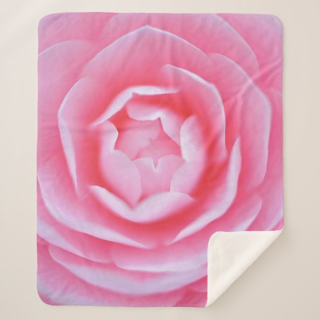 Couverture Sherpa Rose rose (Moyen) (Devant)