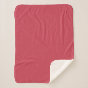Couverture Sherpa Rouge brique (couleur solide)