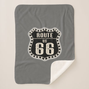 Couverture Sherpa Route 66 Symbole Americana