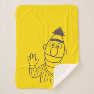 Couverture Sherpa Rue Sésame Bert Bright