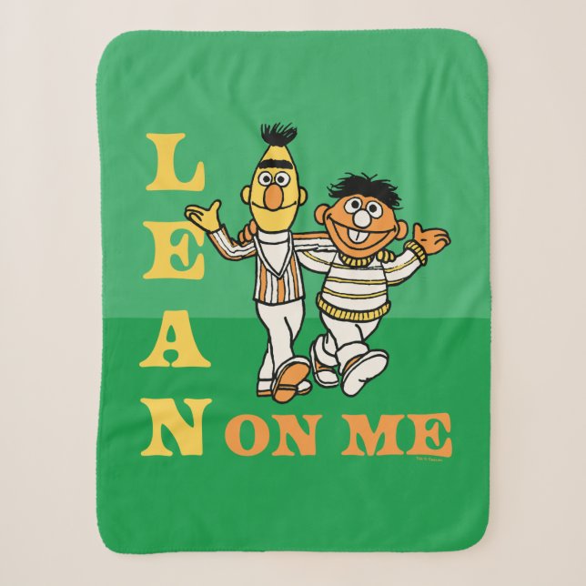 Couverture Sherpa Rue Sésame | Bert & Ernie Lean sur moi (Devant)