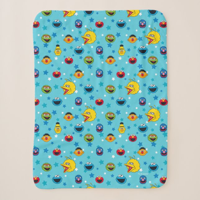 Couverture Sherpa Rue Sésame | Best Friends Star Motif (Devant)
