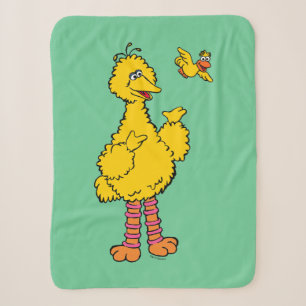 Couverture Sherpa Rue Sésame Big Bird & Little Bird