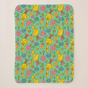 Couverture Sherpa Rue Sésame Big Bird & Little Bird Motif