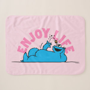Couverture Sherpa Rue Sésame Cookies Monster Enjoy Life