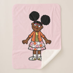 Couverture Sherpa Rue Sésame Gabrielle Portrait