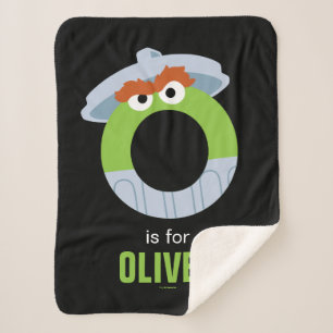 Couverture Sherpa Rue Sésame   O est pour Oscar