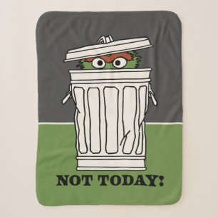 Couverture Sherpa Rue Sésame   Oscar le Grouch Pas aujourd'hui!
