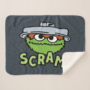 Couverture Sherpa Rue Sésame Oscar the Grouch Scram!