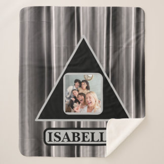 Couverture Sherpa Rustic Farmhouse Sliver Country Nom de la famille