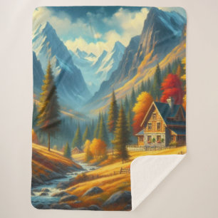 Couverture Sherpa Rustique, Gîte de montagne d'automne & rivière