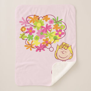 Couverture Sherpa Sally pense aux fleurs