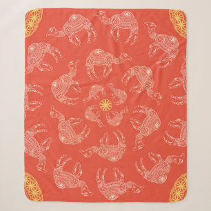 Couverture Sherpa Salutation Belle carte avec chameau. Cadre de l'an