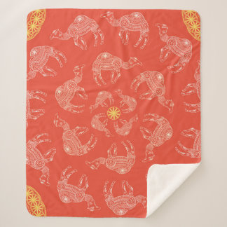 Couverture Sherpa Salutation Belle carte avec chameau. Cadre de l'an