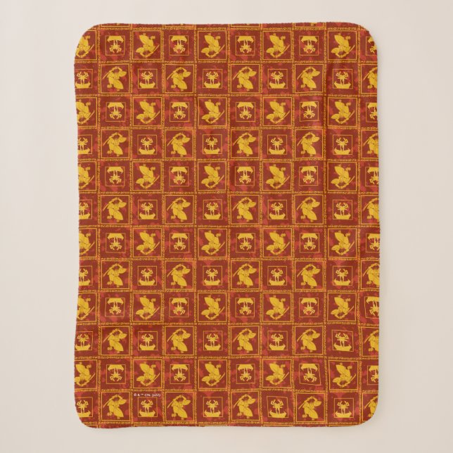 Couverture Sherpa Samurai Jack & Aku Golden Silhouette Motif (Devant)