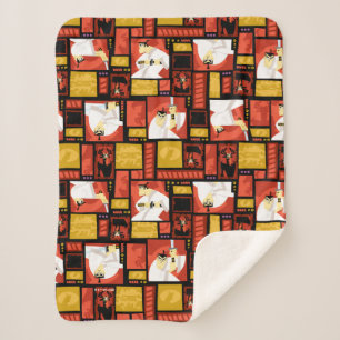 Couverture Sherpa Samurai Jack & Aku - Motif du panneau d'art de car