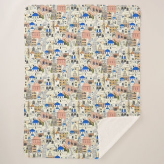 Couverture Sherpa Santorini dreams