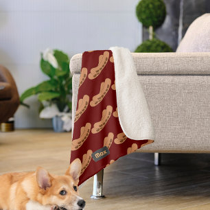 Couverture Sherpa Saucisses amusantes Motif à personnaliser avec le