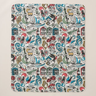 Couverture Sherpa Saudade // motifs populaires du Portugal
