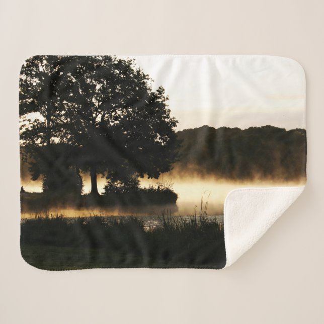 Couverture Sherpa Scène du lac Morning Sbcnm (Devant (Horizontal))