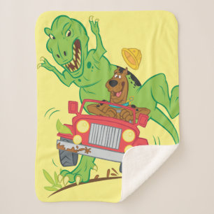 Couverture Sherpa Scooby-Doo T-Rex Attack