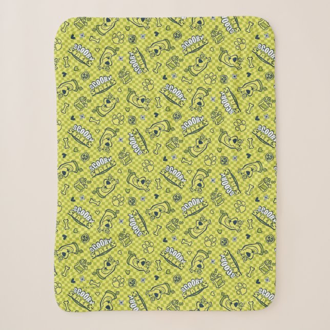 Couverture Sherpa Scooby Snacks Galore Checker Motif (Devant)