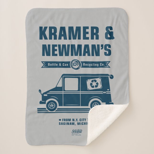 Couverture Sherpa Seinfeld | Kramer & Newman's Recycling Co. (Devant)