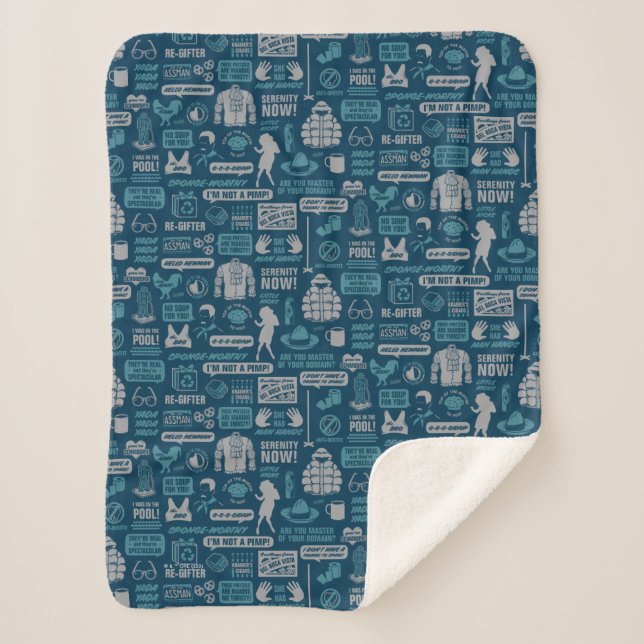 Couverture Sherpa Seinfeld | Motif de mème (Devant)