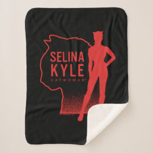 Couverture Sherpa Selina Kyle Catwoman - logo