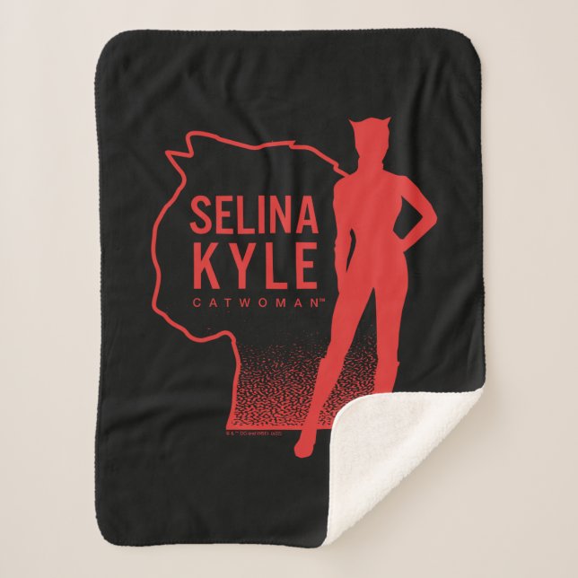 Couverture Sherpa Selina Kyle Catwoman - logo (Devant)