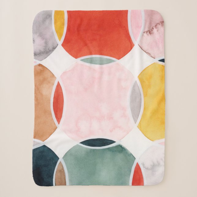 Couverture Sherpa Sensal - Motif circulaire (Devant)