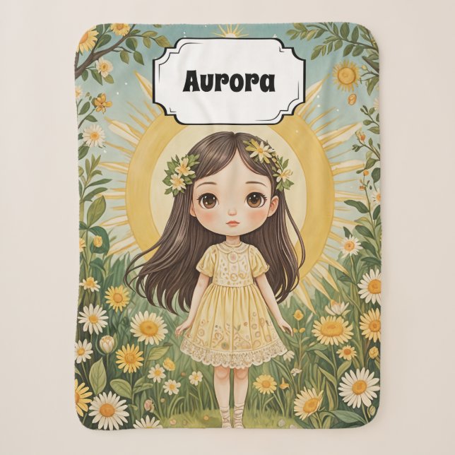 Couverture Sherpa Sérénade Sunny Personnalisée (Devant)