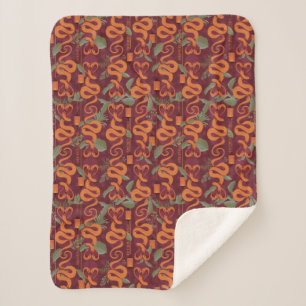 Couverture Sherpa Serpent Luxe Motif - Le Lotus Blanc