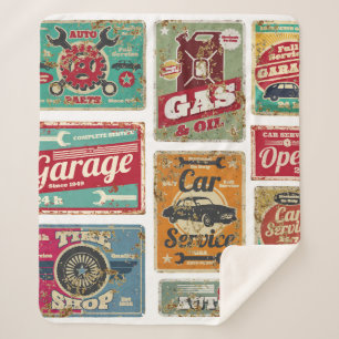 Couverture Sherpa Service de voiture Vintage et station-service Méta