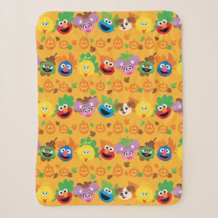 Couverture Sherpa Sesame Street Autumn quitte Motif