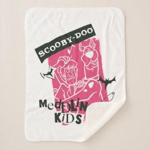 Couverture Sherpa Shaggy and Scooby Doo Meddling Kids Punk Outline