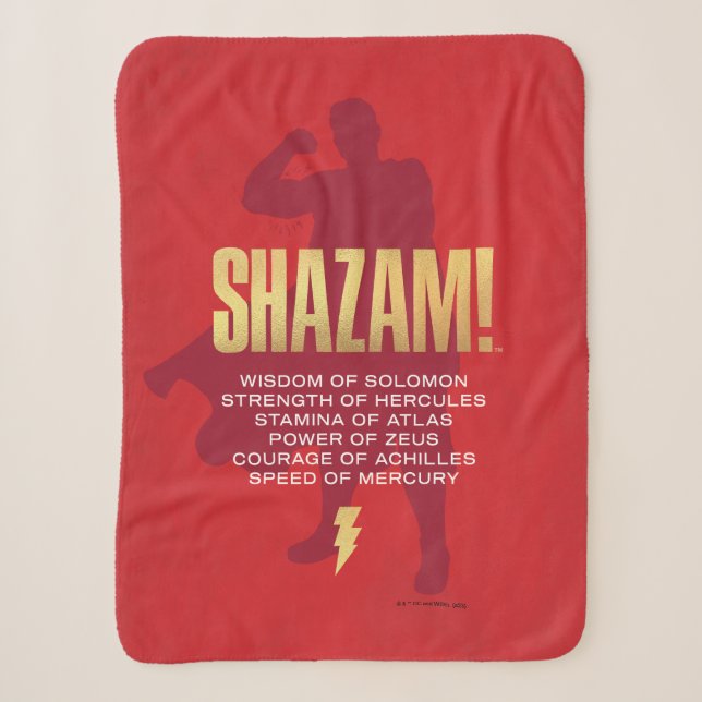 Couverture Sherpa SHAZAM ! Furie des dieux | Silhouette Flexante (Devant)