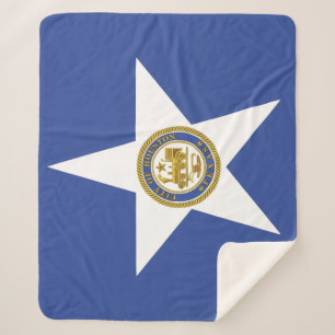Couverture Sherpa Sherpa Blanket avec drapeau de Houston