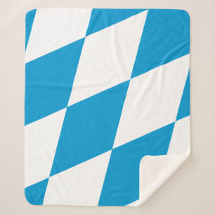 Couverture Sherpa Sherpa Blanket avec le drapeau de la Bavière, Alle